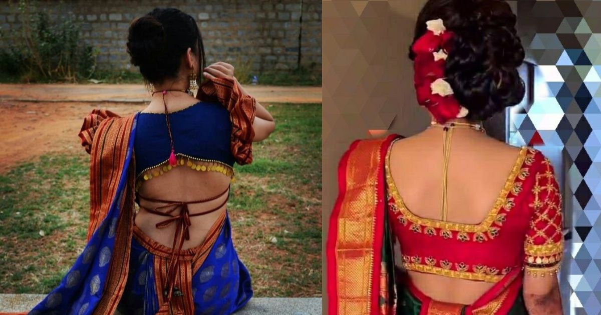 Paithani Saree with Handcrafted Blouse – Sapna Kabra Art Studio