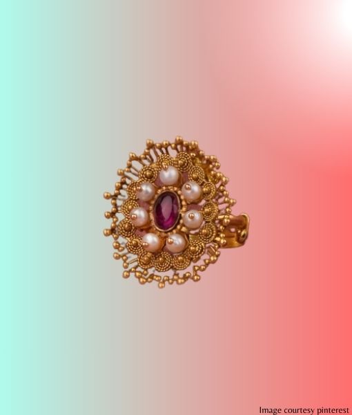Flower Design Bridal Ring LR0071 | Pure Gold Jeweller-gemektower.com.vn
