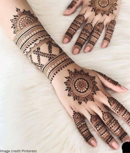Engagement mehndi design #sagarmehndiart #ballari | Instagram