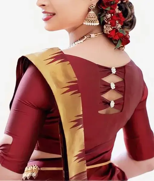 Silk saree blouse back neck designs for south indian bride - Simple Craft  Idea-nlmtdanang.com.vn